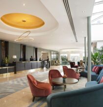 The reception area at Dunboyne Castle Hotel & Spa in County Meath.